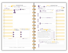 Load image into Gallery viewer, Daily Momentum 30 Day Planner | Greatness is a Habit, Not a Hustle!