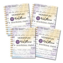 Load image into Gallery viewer, Undated |  Momentum 12 Week Planners | 4 Pack